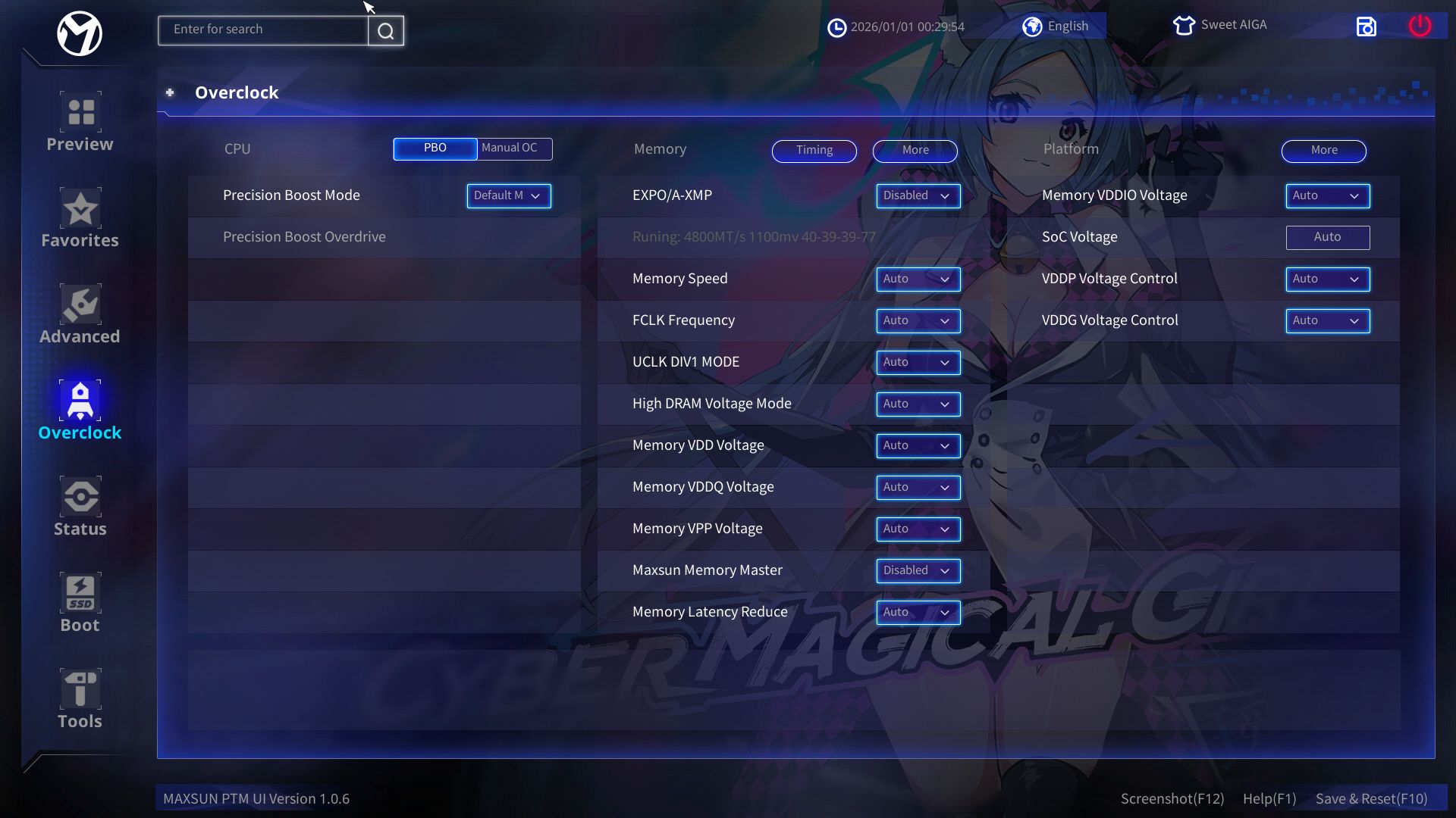 Maxsun Terminator B850M Pro II - BIOS