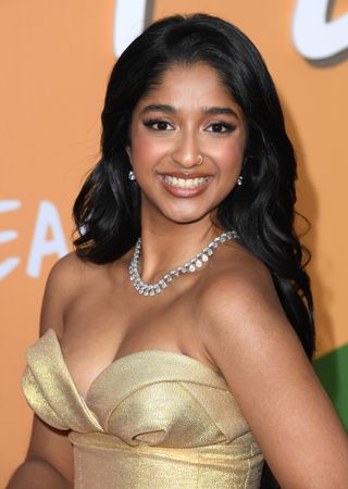 Maitreyi Ramakrishnan arrives at the Netflix's "Never Have I Ever" Season 4 Premiere Screening Event