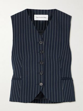 Chelsea Pinstriped Twill Vest