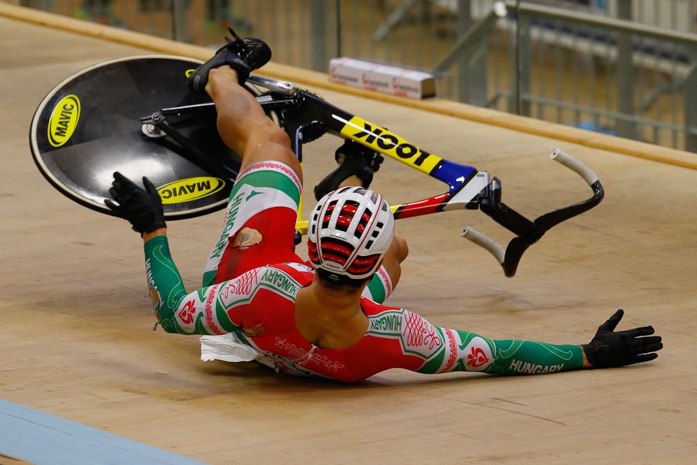 A crash in the keirin caught many out