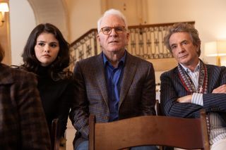 Selena Gomez, Steve Martin, and Martin Short in 'Only Murders in the Building'.