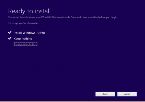 clean install windows 10 dell laptop