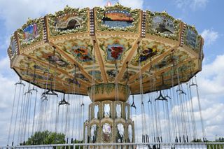 A fairground ride shot on the Nikon Z6III