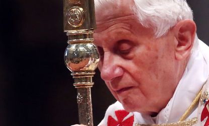Pope Benedict XVI attends a November 2012 mass.