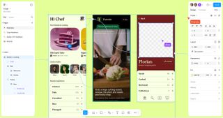 A screenshot from Figma, one of the best web design tools