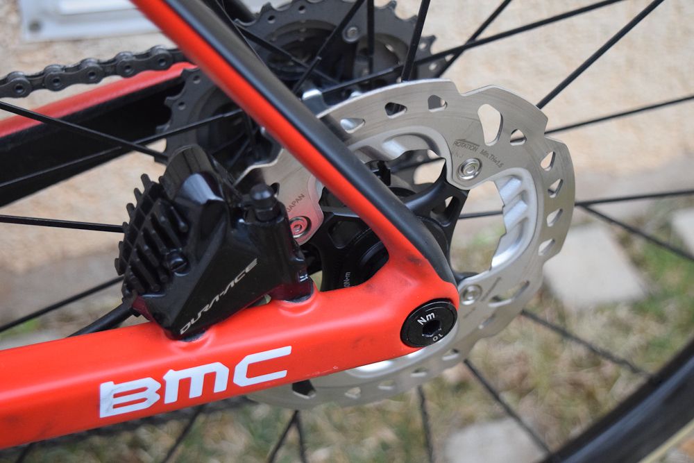 A look at the rear disc brake