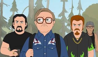 Trailer Park Boys: The Animated Series the gang walks through an animated forest
