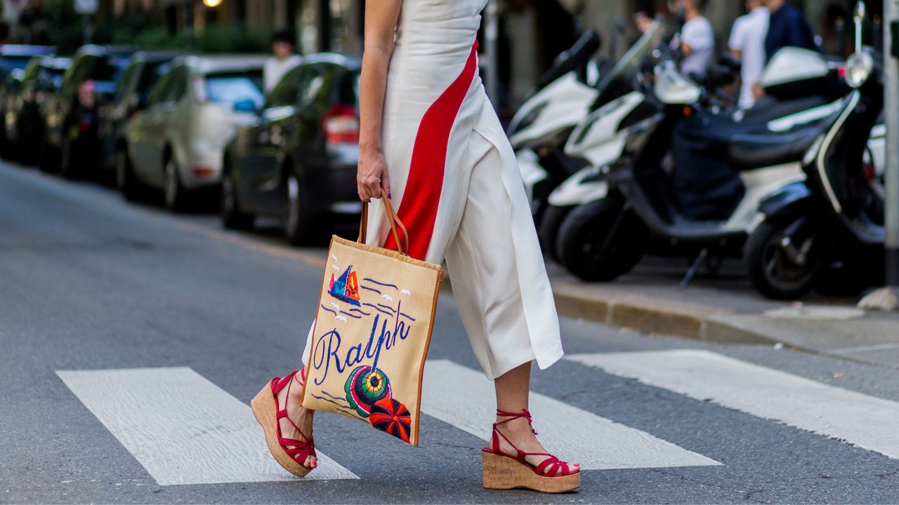 Best Summer Wedges: Street style attendees wearing summer wedge sandals