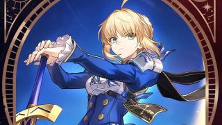 Saber in Honkai: Star Rail holding her sword