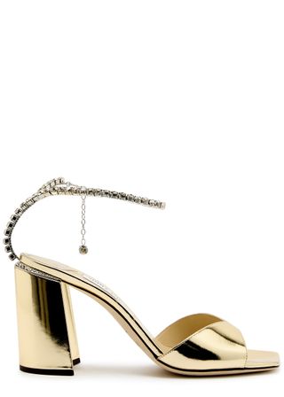 Saeda 85 Metallic Leather Sandals