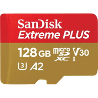 SanDisk Extreme PLUS 128GB microSDXC UHS-1 memory card: $67.99
