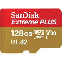 SanDisk Extreme PLUS 128GB microSDXC UHS-1 memory card: $67.99 $36.99 at Best Buy