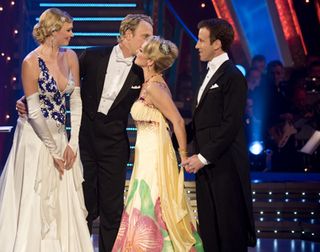 ...but Gillian Taylforth left after the judges unanimously voted to save Jodie