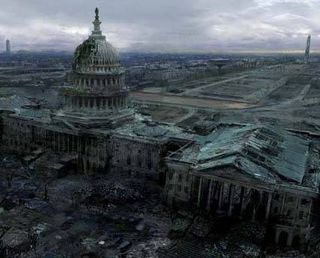 Concept art of the Capitol Wasteland.