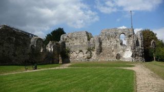 Historical texts indicate that after his death in 1135, King Henry I was interred in front of the high altar of Reading Abbey (shown here).