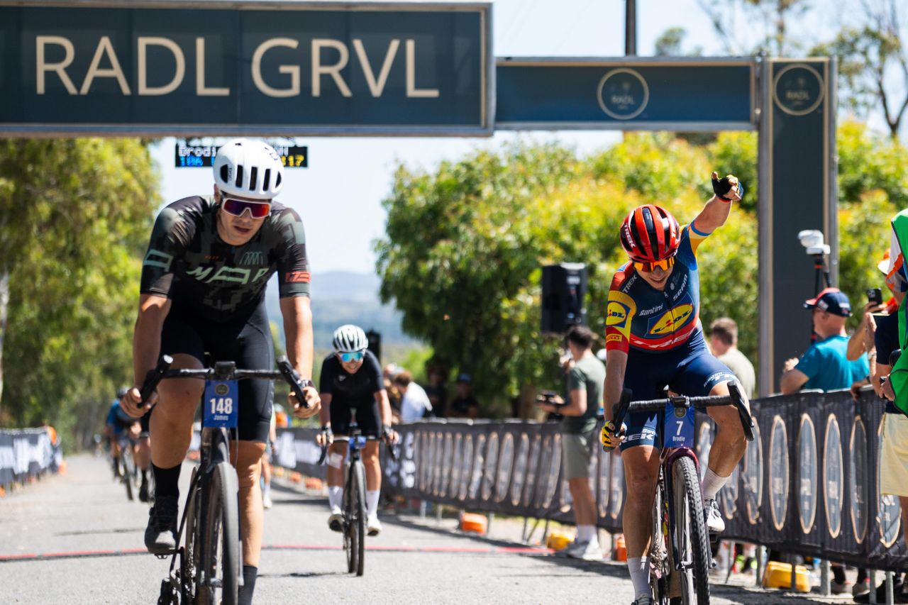 Brodie Chapman (Lidl-Trek) claims the women's win at the first edition of RADL GRVL in 2024