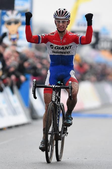 Van der Haar celebrates his second win in Zolder.