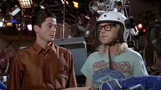 Rob Lowe and Dana Carvey in Wayne's World