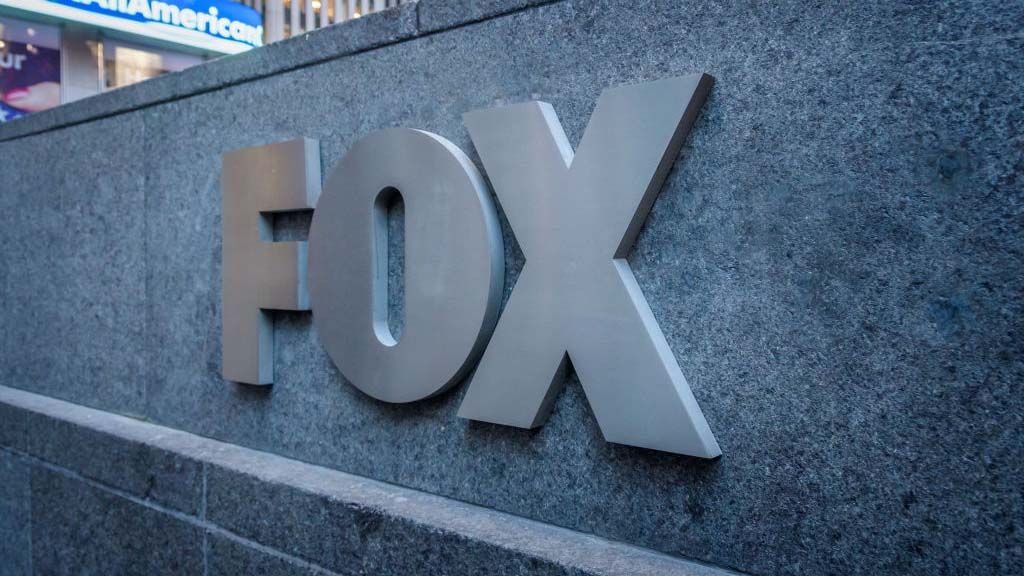 Sign outside Fox New York headquarters