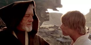 Obi- Wan and Luke on Tatooine in A New Hope