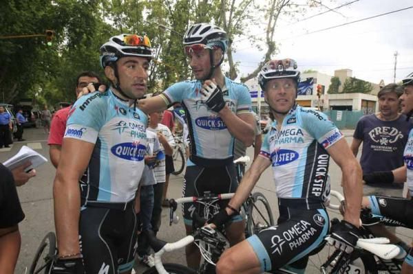 The Omega Pharma - QuickStep team after their win