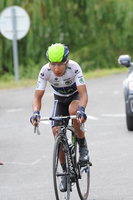 Nairo Quintana (Movistar) put in a respectable time trial to finish sixth
