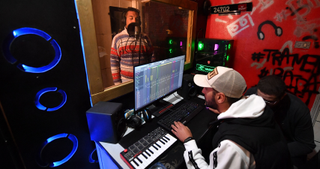 Recording vocals in a studio