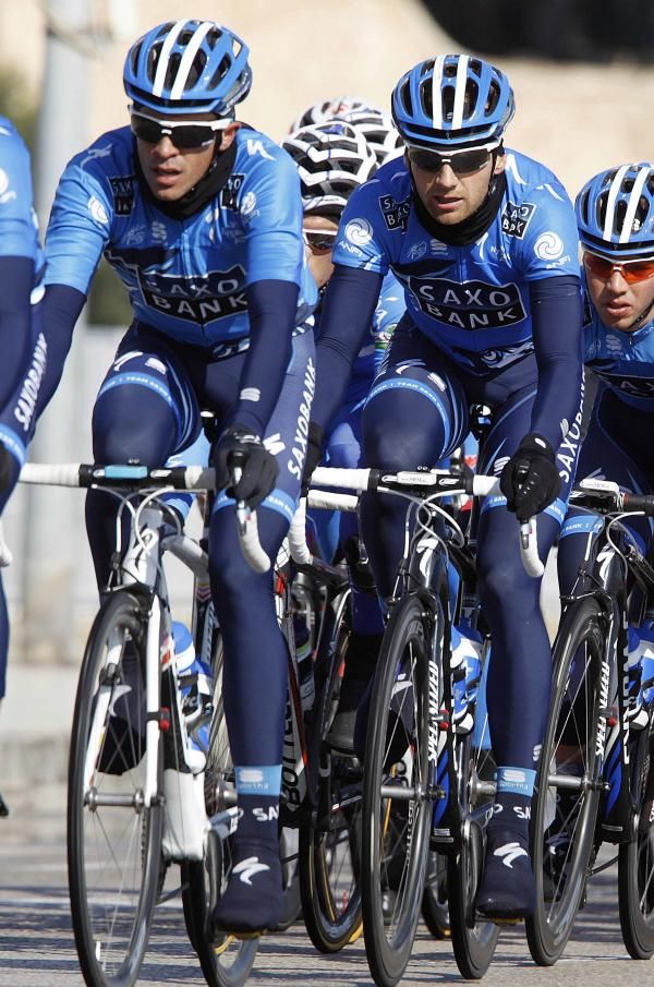 Alberto Contador (Saxo Bank) in action at the Trofeo Palma.