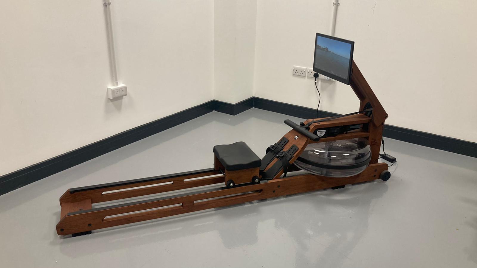 Ergatta Rower set up in Live Science testing centre