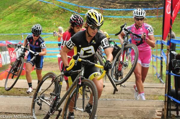 Andrea Smith (Ladies First Racing) running the barriers
