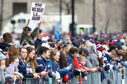Patriots Super Bowl parade in Boston.