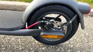 NAVEE V40 Pro electric scooter rear wheel and brake