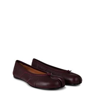 MAISON MARGIELA, Maison Margiela Leather Tabi Ballet Flats