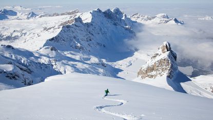 Person skiing