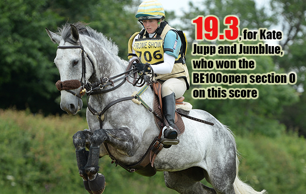 Kate Jupp and Jumblue, winners of Intermediate Section Osprey at Nunney International Horse Trials, 15-6-14