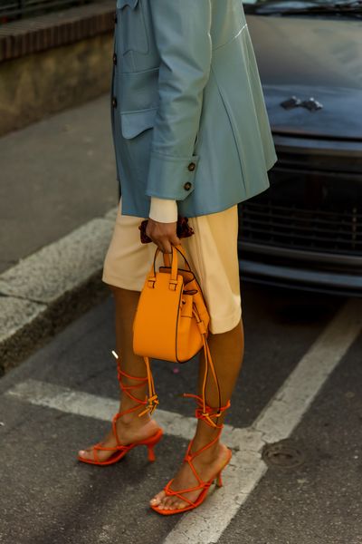 orange sandals