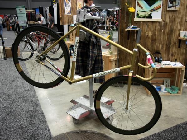 This Vanilla track bike was on display at NAHBS in unfinished form.