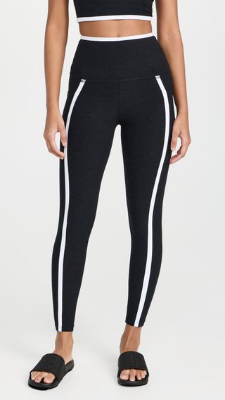 Spacedye New Moves Midi-Leggings mit hoher Taille