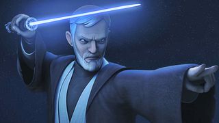 Obi Wan Kenobi appears in the Star Wars Rebels cartoon and - once again - kills Darth Maul, this time for good (we presume).