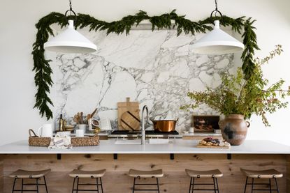 A Studio McGee designed Christmas kitchen