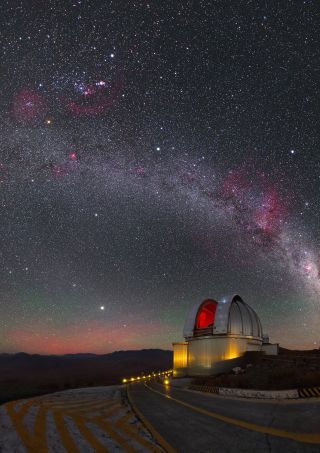 Pink Milky Way Over Chile