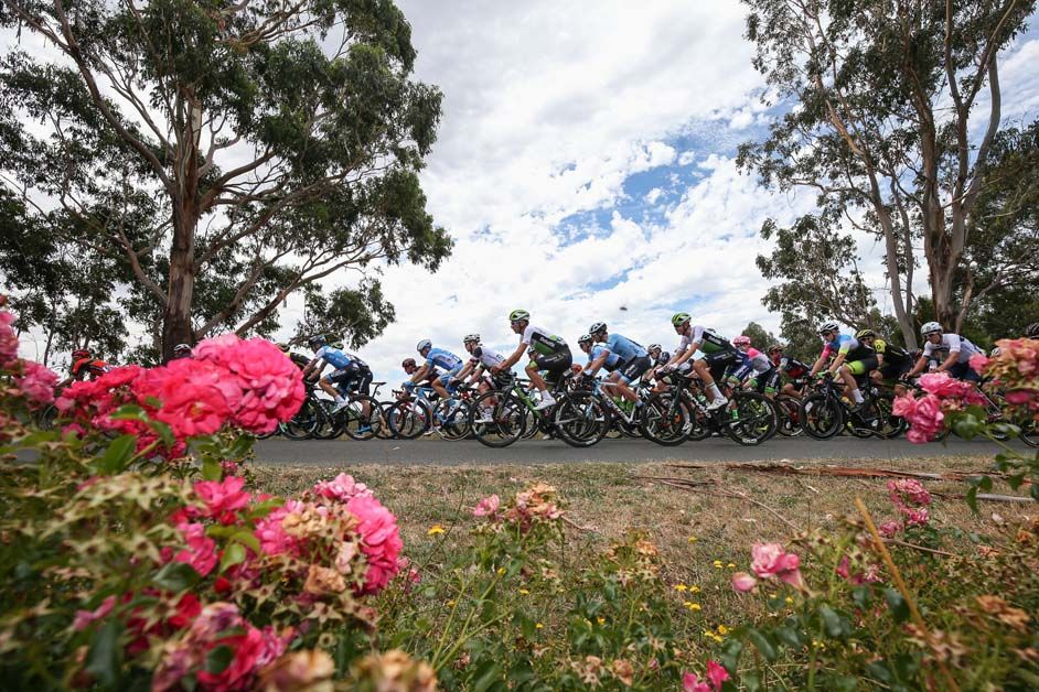 It was a hot day out for the riders