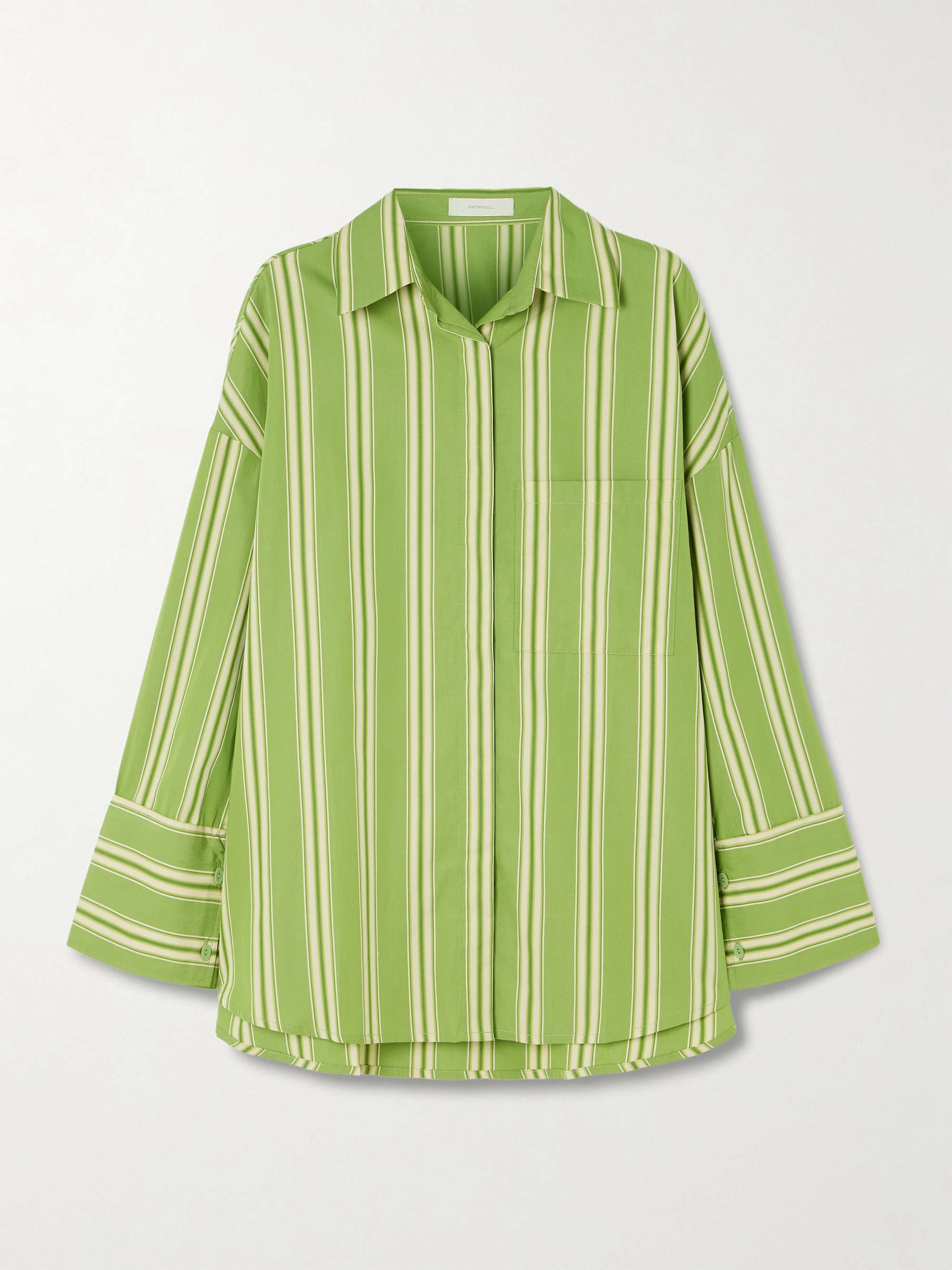 Clemente Striped Cotton-Poplin Shirt