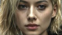A woman's face in a game is edited by AI