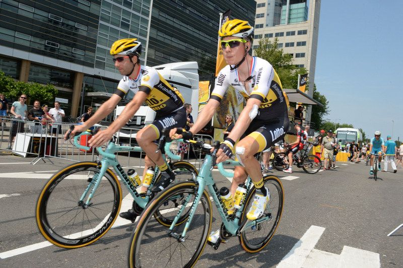It wasn't a great day for LottoNL-Jumbo but it was smiles in the sunshine to start with