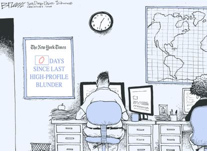 Editorial Cartoon U.S. New York Times Brett Kavanaugh essay