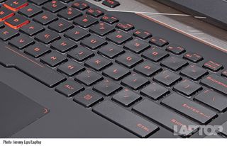 Asus ROG G752V OC Edition keyboard