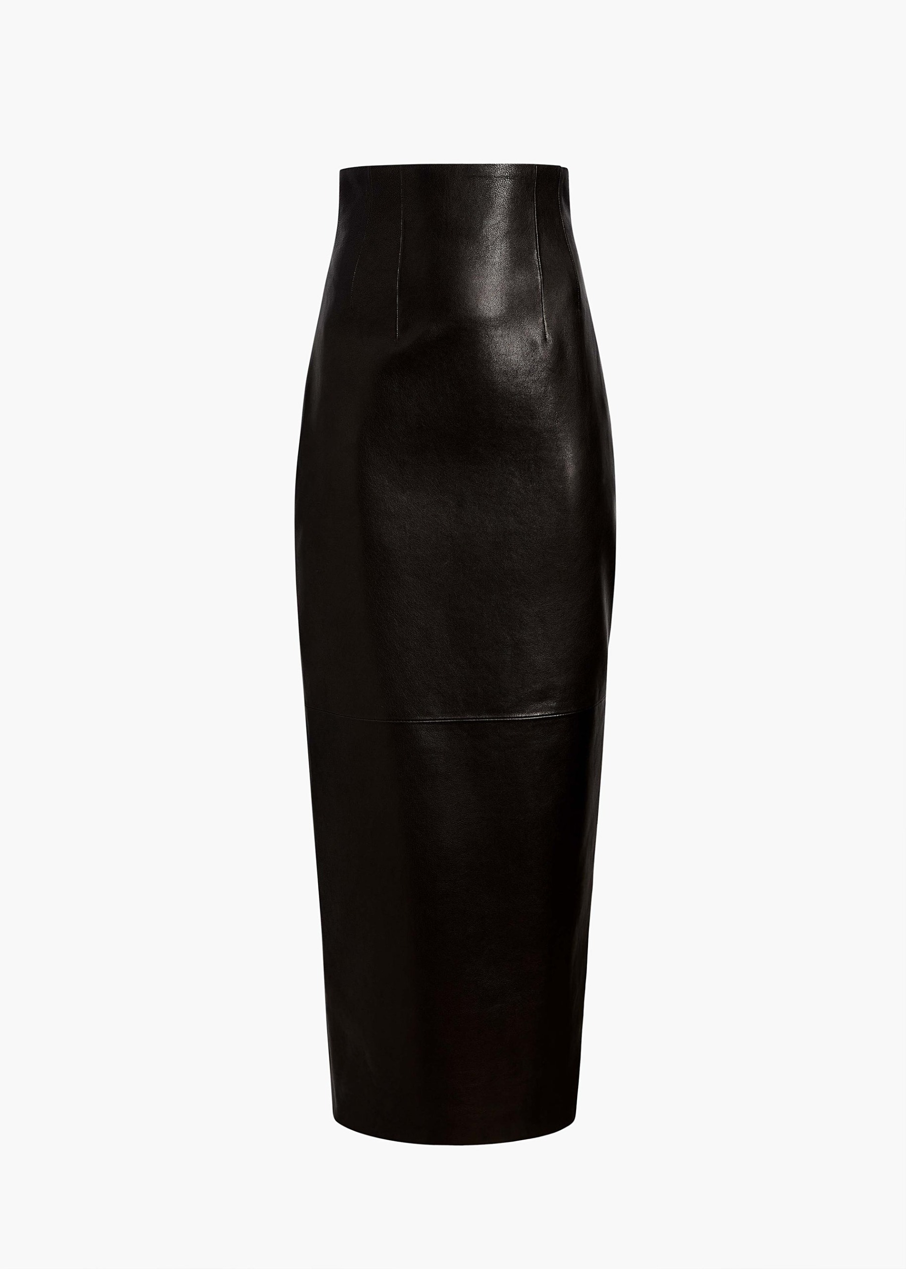 Loxley Skirt in Black Leather - 0 / Black / 100%lamb