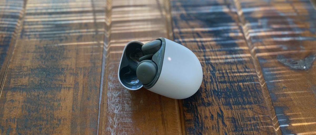 Google Pixel Buds A-Series on table