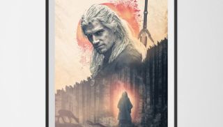 The custom The Witcher poster.